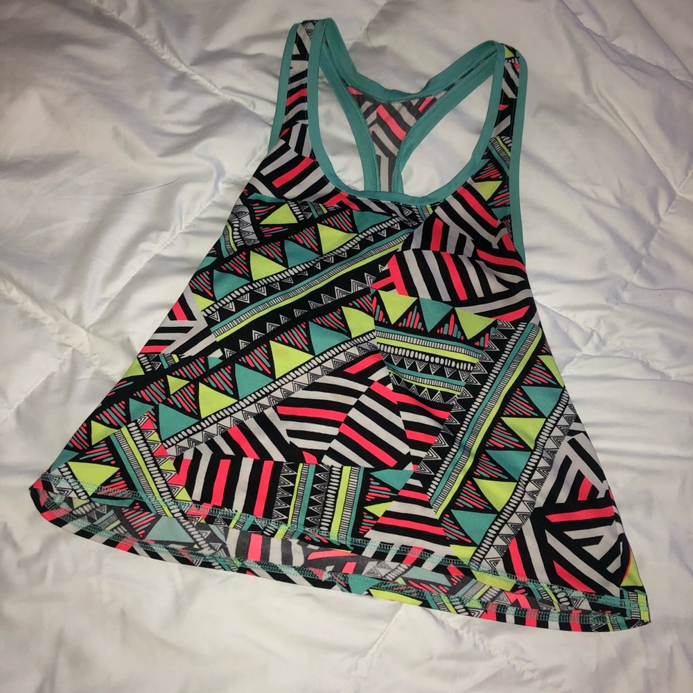 Workout tank top with design